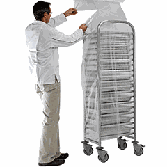 Чехол для тележки GN 1/1[200шт] полиэтилен ,L=53,B=32,5см прозр.