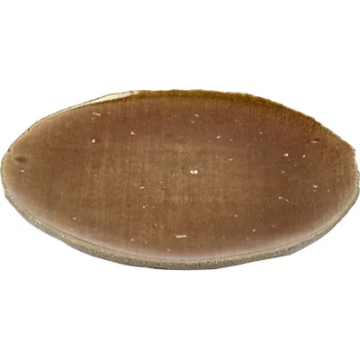 Тарелка бетон D=14см коричнев.,серый, Цвет: Коричневый, Диаметр (мм): 140