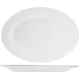 Блюдо овальное «Кунстверк» фарфор ,H=16,L=260,B=170мм белый