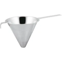 Conical colander  stainless steel  D=22cm  metal.