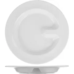 Тарелка «Актив» для системы таблицы питания с делением фарфор D=26см белый