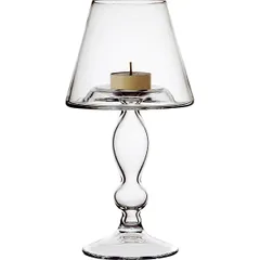 Candlestick “Banquet” glass D=12,H=23.5cm clear.