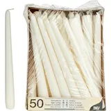 Свечи[50шт] параф.со стеар. D=25,H=245,L=255,B=190мм белый