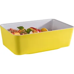 Салатник «Хэппи буфет» GN1/4 пластик ,H=90,L=265,B=162мм желт., изображение 3