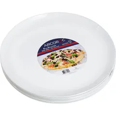 Блюдо для пиццы «Эволюшнс Солюшн» стекло D=32см белый, изображение 4