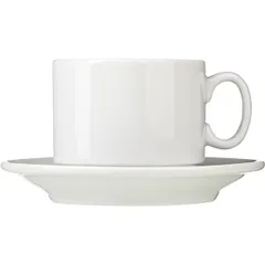 Чайная пара «Экспресс» фарфор 220мл D=75/143,H=75мм белый, изображение 4