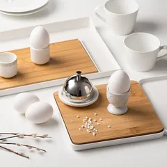 Масленка с крышкой фарфор,сталь нерж. D=9,H=7см белый, изображение 2