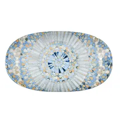 Блюдо сервировочное «Мозаик» овальное фарфор ,L=24,B=14см разноцветн.