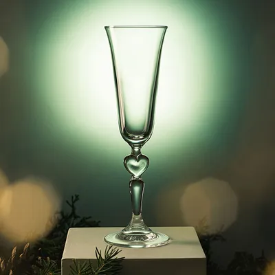 Бокал-флюте «Романс» стекло 140мл D=7,H=24см прозр., изображение 4