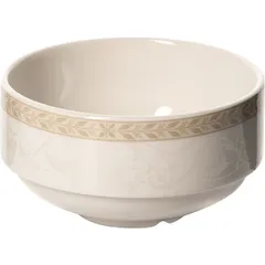 Чашка бульонная «Антуанетт» фарфор 300мл D=10,H=4см белый,олив.