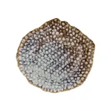 Тарелка «Риф Марин» мелкая фарфор ,H=3,L=32,B=30см янтарн.,серый