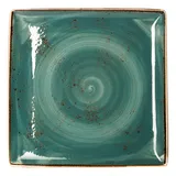 Блюдо «Крафт Блю» квадратное фарфор ,H=18,L=270,B=270мм синий