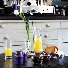 Кувшин «Эпсилон» без ручки стекло 1л D=10/7,H=26см прозр., изображение 3