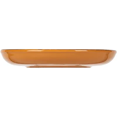 Тарелка мелкая керамика D=18см желт., изображение 3