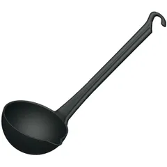 Ladle plastic 70ml D=7,H=3,L=30cm black