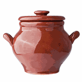 Горшок для запекания «Лакомка» керамика 350мл D=80,H=105мм тем.корич.