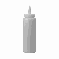 Container for sauces plastic 230ml D=50,H=175mm white
