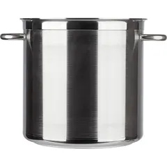 Pan with handle.b/kr. stainless steel 25l D=32cm metal.