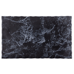 Блюдо для подачи пластик ,H=15,L=325,B=176мм черный,серый