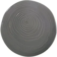 Тарелка мелкая фарфор D=28см серый