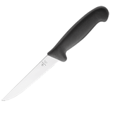 Нож для обвалки мяса сталь нерж.,пластик ,L=280/150,B=24мм черный,металлич.
