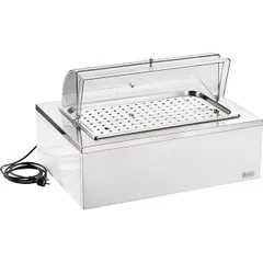 Pantry station with steam table for baking ,H=39,L=64,B=46cm white