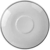 Блюдце «Рисепшн» стекло D=140,H=15мм слон.кость,серый