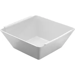 Salad bowl “Bombay” square  porcelain  350 ml , H=55, L=140, B=130mm  white