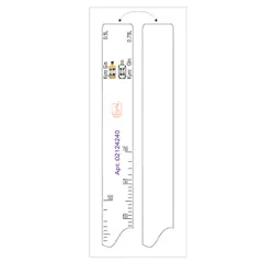 Bar line “Kyro Gin” 0.5, 0.75 l  plastic , L=28, B=2cm  white