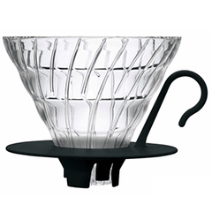 Воронка д/пуровер стекло,пластик прозр.,черный
