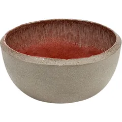 Salad bowl concrete D=105,H=45mm red,gray