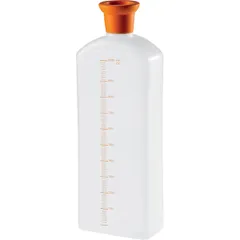 Confectionery bottle with spray  plastic  1 l  D=70, H=275mm  white, green.