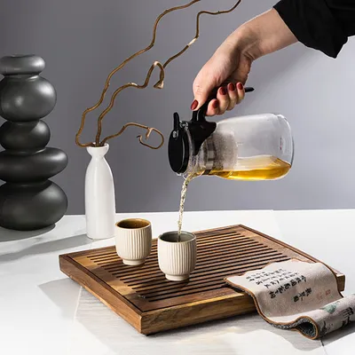 Чашка кофейная «Нара» для эспрессо рифленая керамика 100мл бежев.,граф., Цвет: Бежевый, изображение 4