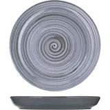 Тарелка «Пинки» мелкая керамика D=260,H=25мм серый