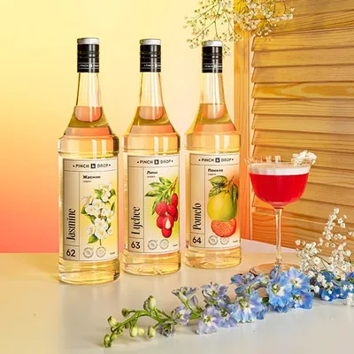 Сироп «Личи» Pinch&Drop стекло 1л D=85,H=330мм белый, Состояние товара: Новый, Вкус: Личи, Материал: Стекло, Объем по данным поставщика (мл): 1000, изображение 9