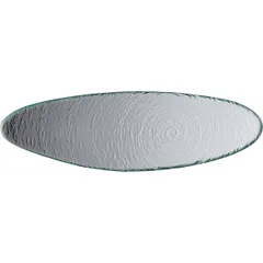 Dish "Scape Glass" oval  glass , L=40cm  clear.