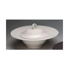 Тарелка глубокая с широким бортом керамика D=25/13,H=3см белый