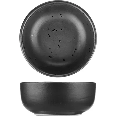 Салатник «Оникс» керамика 300мл D=125,H=50мм черный, изображение 2
