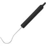 Нож фигурный для масла сталь нерж.,полипроп. ,L=160/43,B=20мм черный,металлич.