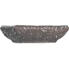 Соусник «Кунстверк» фарфор ,L=85,B=60мм коричнев.,матовый, изображение 3