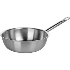 Sauté pan stainless steel 5.5l D=28,H=9,L=50cm metal.