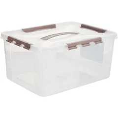 Food container with lid  polyprop. 15.3l ,H=18,L=39,B=29cm transparent.