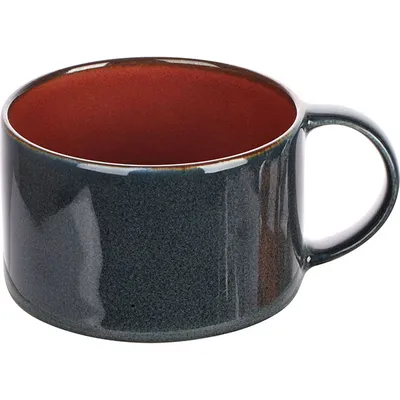Чашка чайная «Тэрр де Рэ» керамика 190мл D=80,H=51мм синий,коричнев., Цвет: Синий