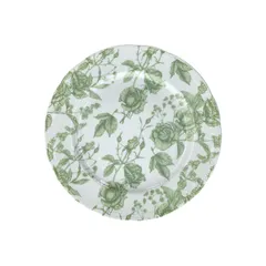 Тарелка «В.Виена Роузес» мелкая фарфор D=28см белый,зелен.