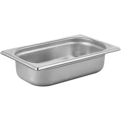 Gastronorm capacity 1/4  stainless steel  1.8 l , H=65, L=265, B=162mm  metal.