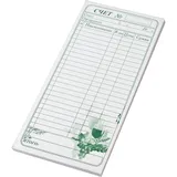 Бланк для счета «Официант» двухслойный[50шт] бум. самокоп. ,H=8,L=200,B=95мм разноцветн.