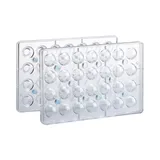 Форма для шоколада «Трюфель 3D» [28 ячеек] поликарбонат ,H=31,L=275,B=175мм прозр.