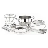 Fondue set “Two in one”  stainless steel, stainless steel  2.2 l  D=22, H=23 cm  metal.