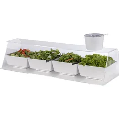 Витрина защитная на 3 GN 1/2 акрил ,H=25,5,L=1 025,B=33см прозр., изображение 3