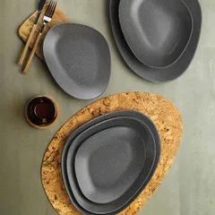 Салатник «Гэлэкси» фарфор 0,86л D=250,H=51мм граф.,матовый, изображение 2